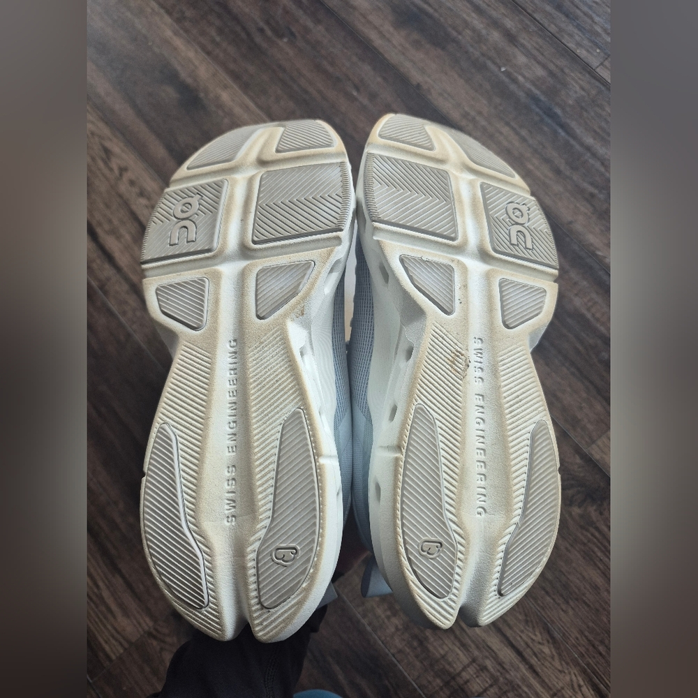 On Cloudpulse Next Running Athletic Shoes White Blue Gray Arctic Glacier 8.5 40 - Picture 9 of 11